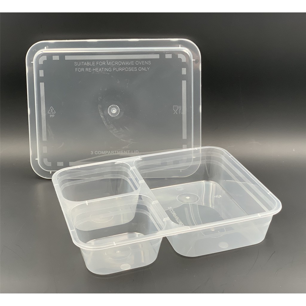 1200ml 1200tc 3 Compartment Container MAX TOP SYNERGY (M) SDN. BHD.