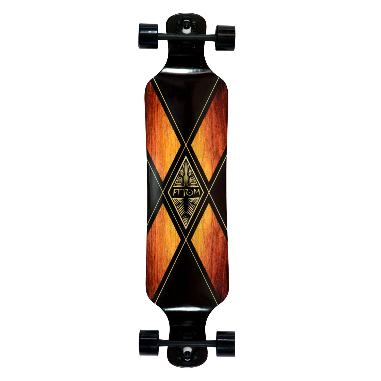 Atom Drop Deck Longboard 39 Inch Woody X Maxtrack