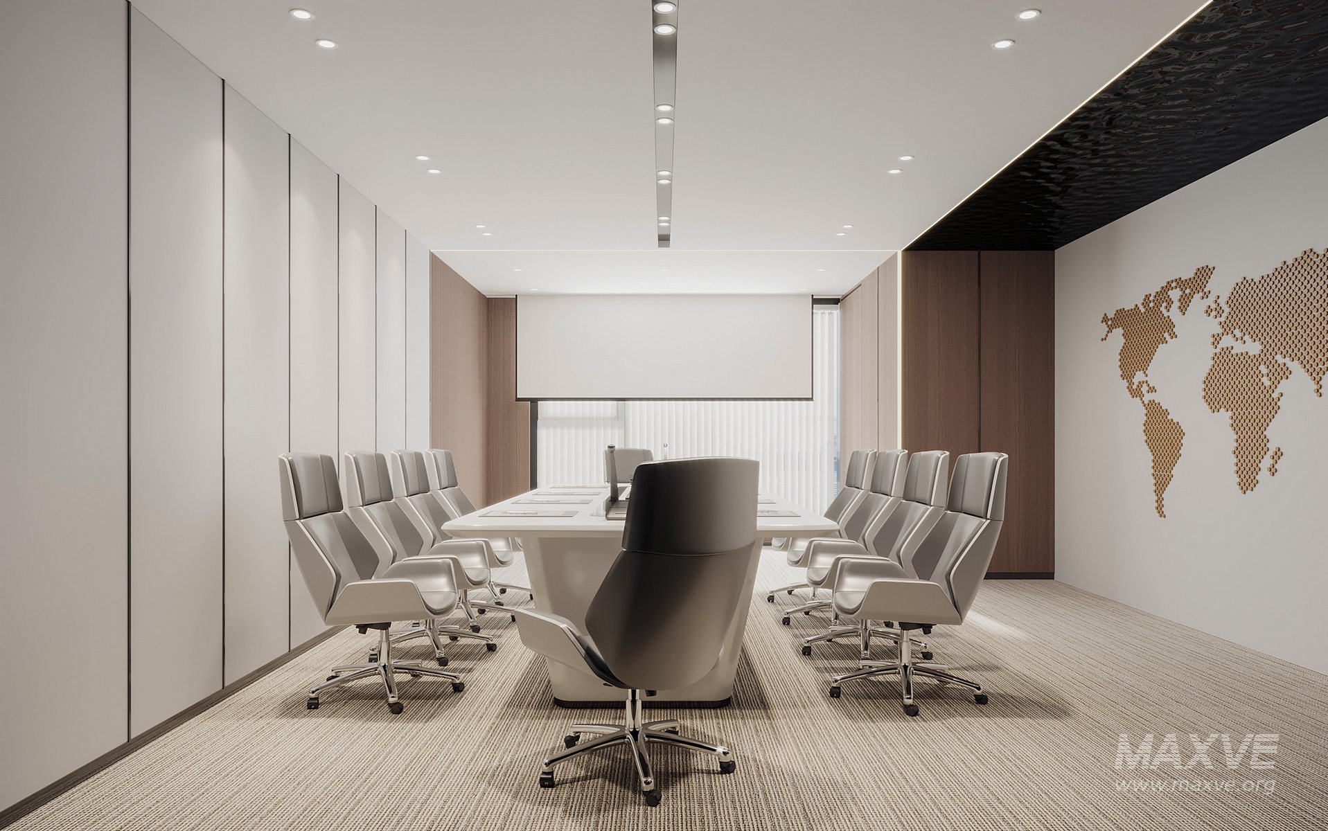 Modern Meeting Room 3d model Download Maxve