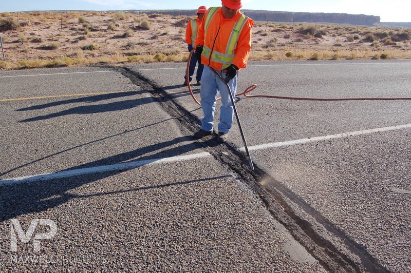 Maxwell Products Fixing Asphalt Pavement Seams with GAP Mastic Crack