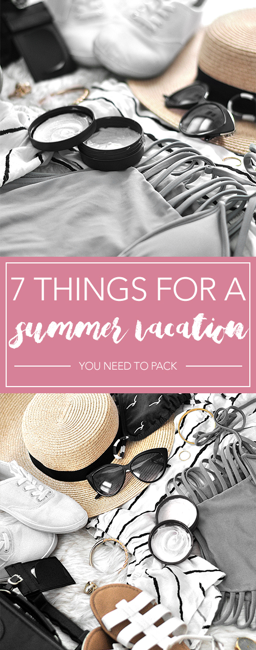 I hate packing, but this list makes it SO much easier to know what to pack for a summer vacation. Now I can pack more quickly and efficiently!