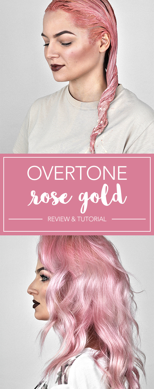 Looking for that perfect pastel pink hair color? See my results with oVertone Rose Gold and try it for yourself to get the muted pink shade of hair you've been dreaming of!