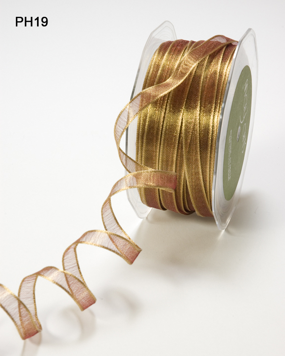 Wired Metallic Ribbon 1/4" Online Ribbon May Arts Ribbon
