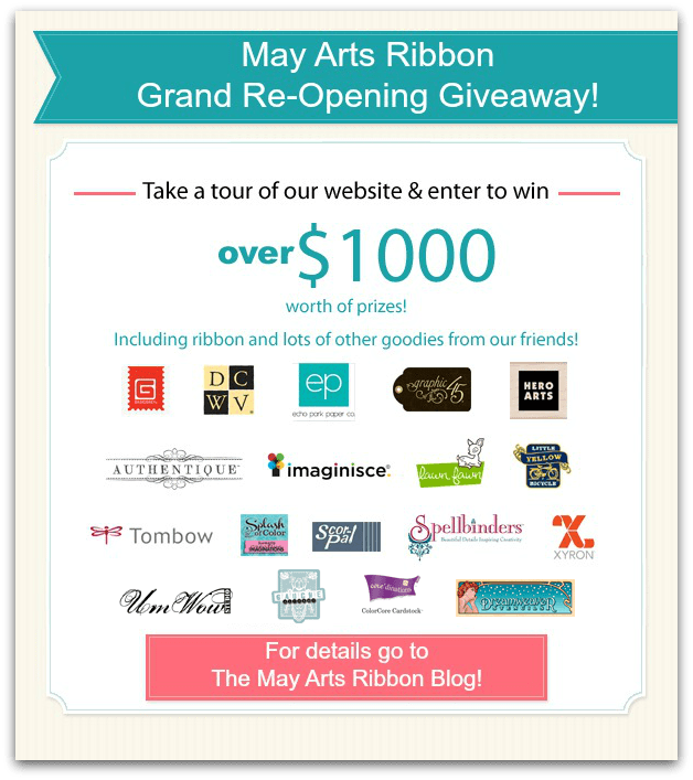 Ribbon Cutting Ceremony Blog Hop Day 2! May Arts Ribbon Company