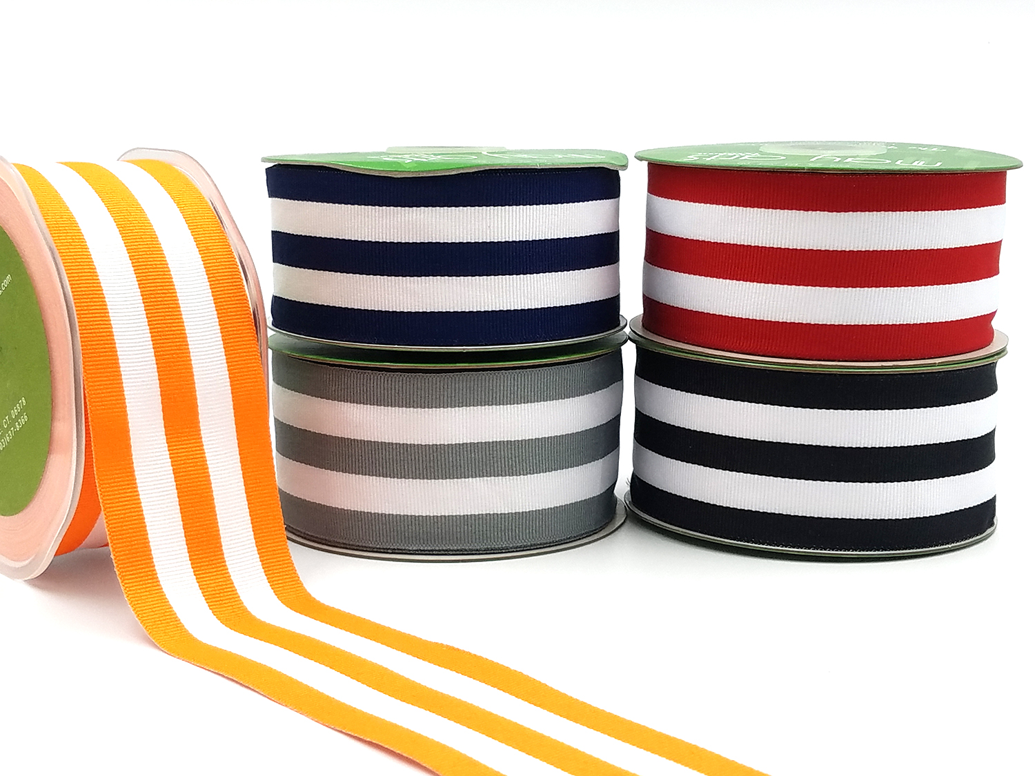 Horizontal Stripe Grosgrain Ribbon 2" Online Ribbon May Arts