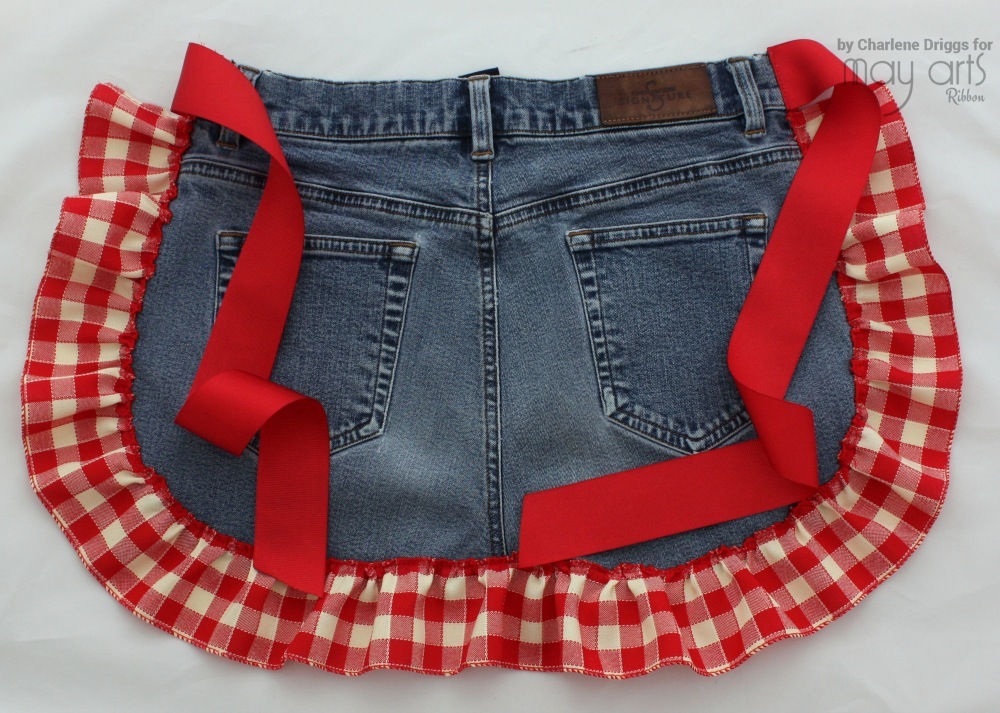 How To Make An Apron From An Old Pair Of Jeans Online Ribbon