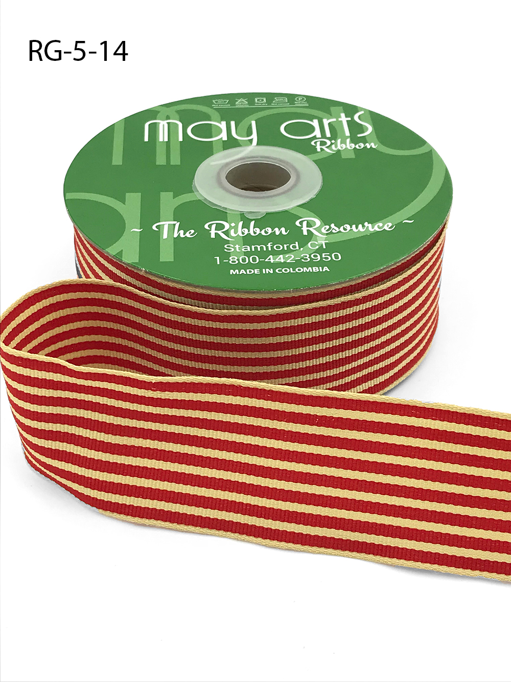 Striped bees wired edge grosgrain ribbon 1.5\u201d 1 yard Craft