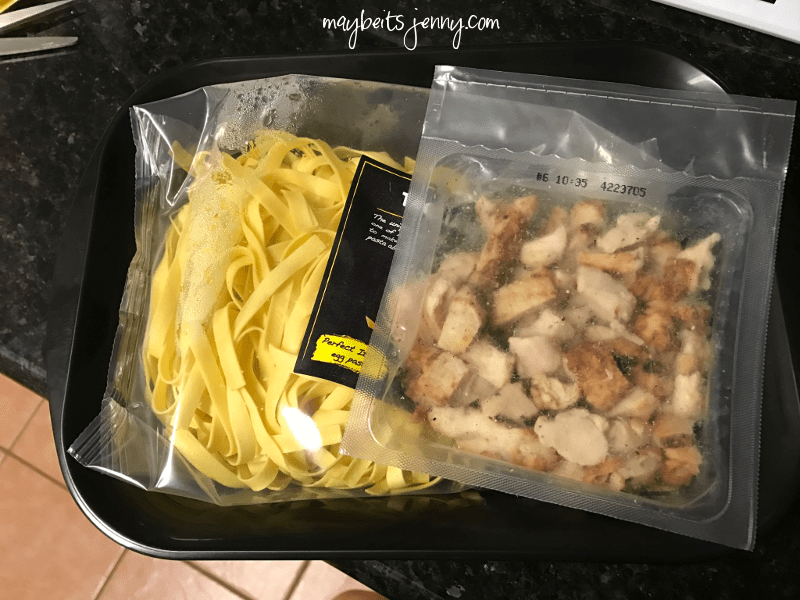 Costco Tagliatelle Grilled White Chicken & Portobello Mushroom Sauce maybeitsjenny