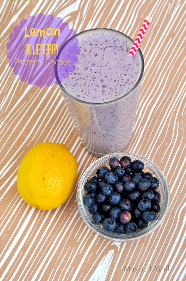 Lemon Blueberry Protein Shake Maybe I Will