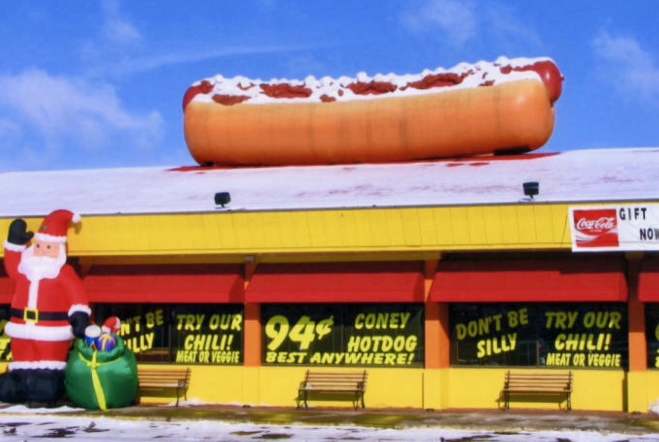 The Story of the Giant Hot Dog at Hillbilly Hot Dogs Liberty Grove