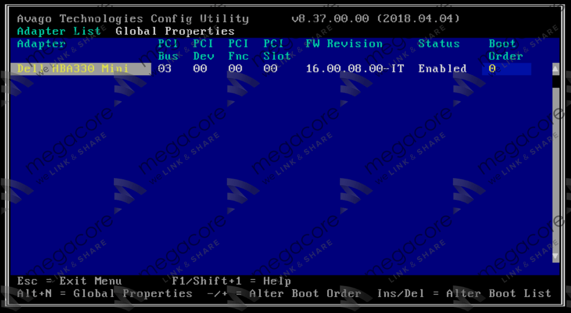 Flash/Crossflash Card Raid DELL H330 Sang HBA330/12Gbps HBA IT Firmware