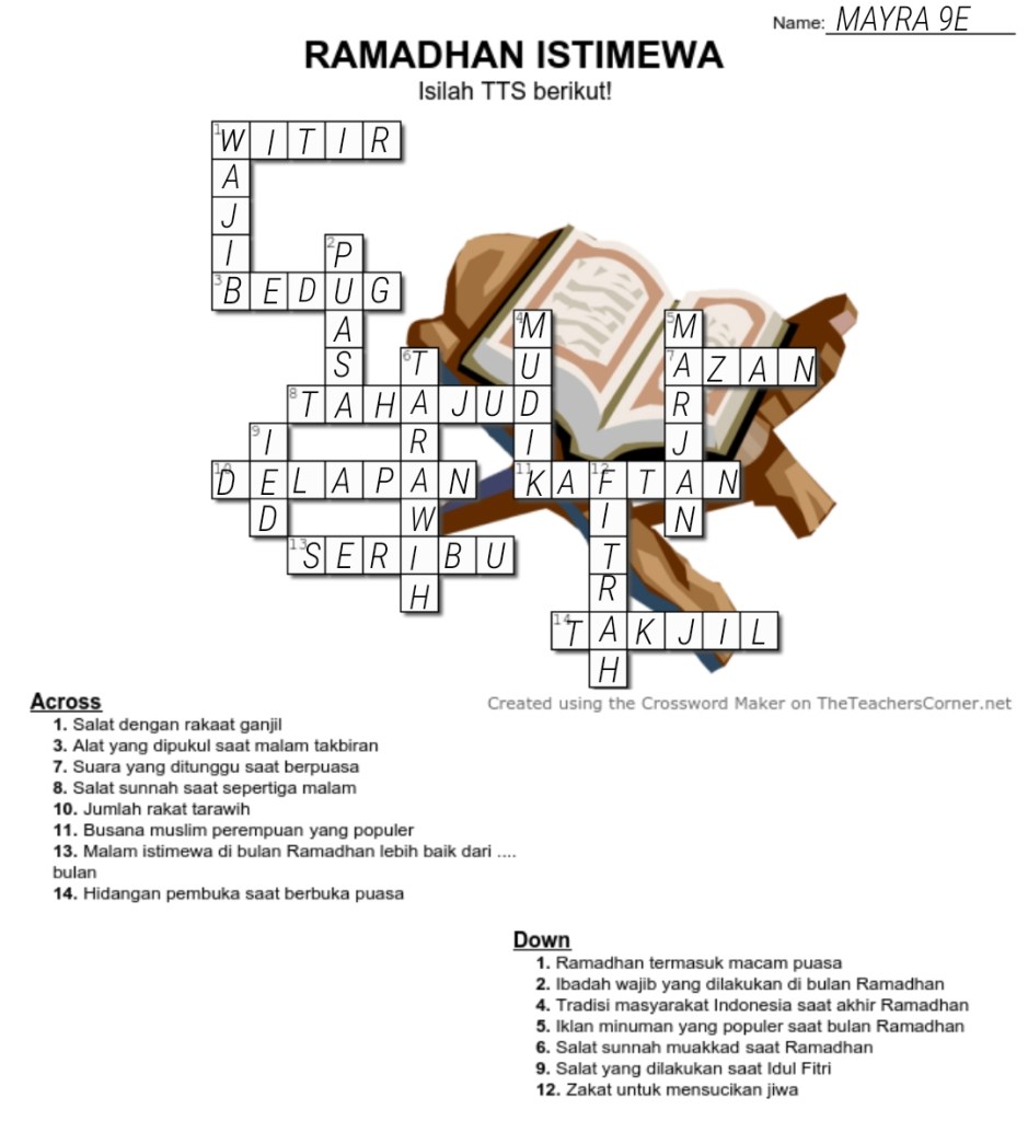 mayday. – Jurnal Ramadan Mayra lah pokoknya