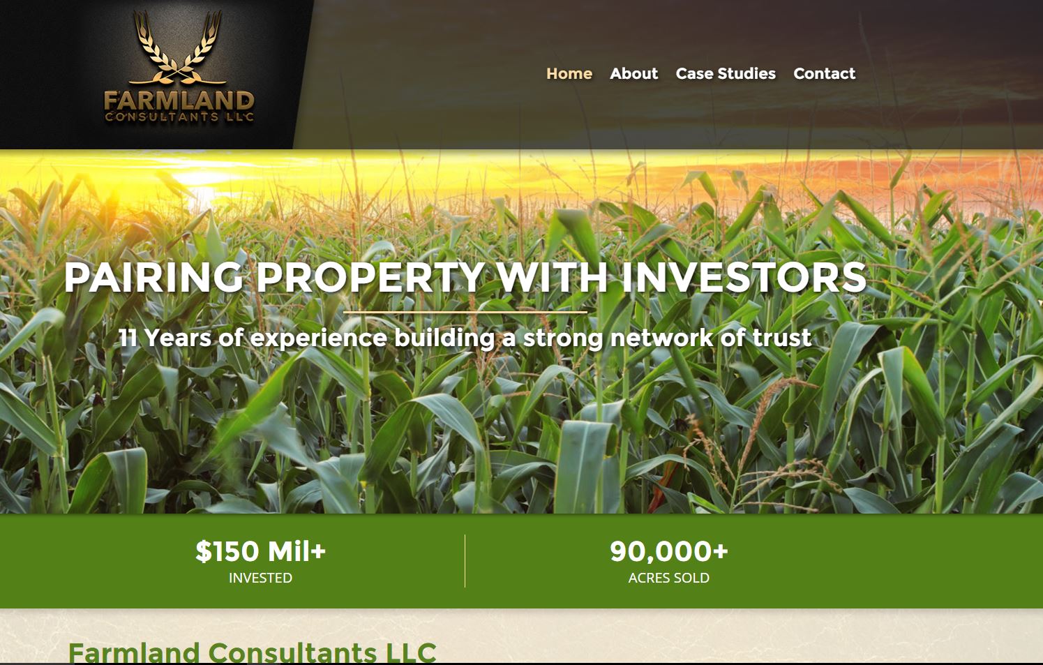 We've paired Farmland Consultants, LLC with the perfect new website
