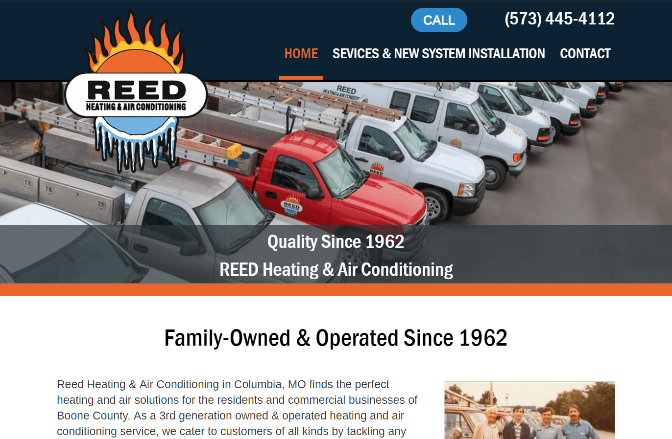 Reed Heating & Air Conditioning is heating up the web with their brand
