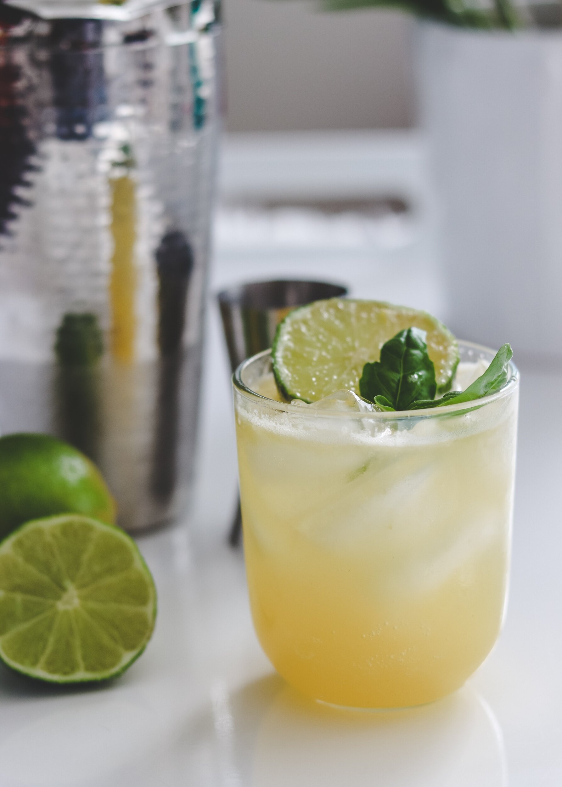 Citrus, Basil & Rum Cocktail MAY EIGHTY FIVE