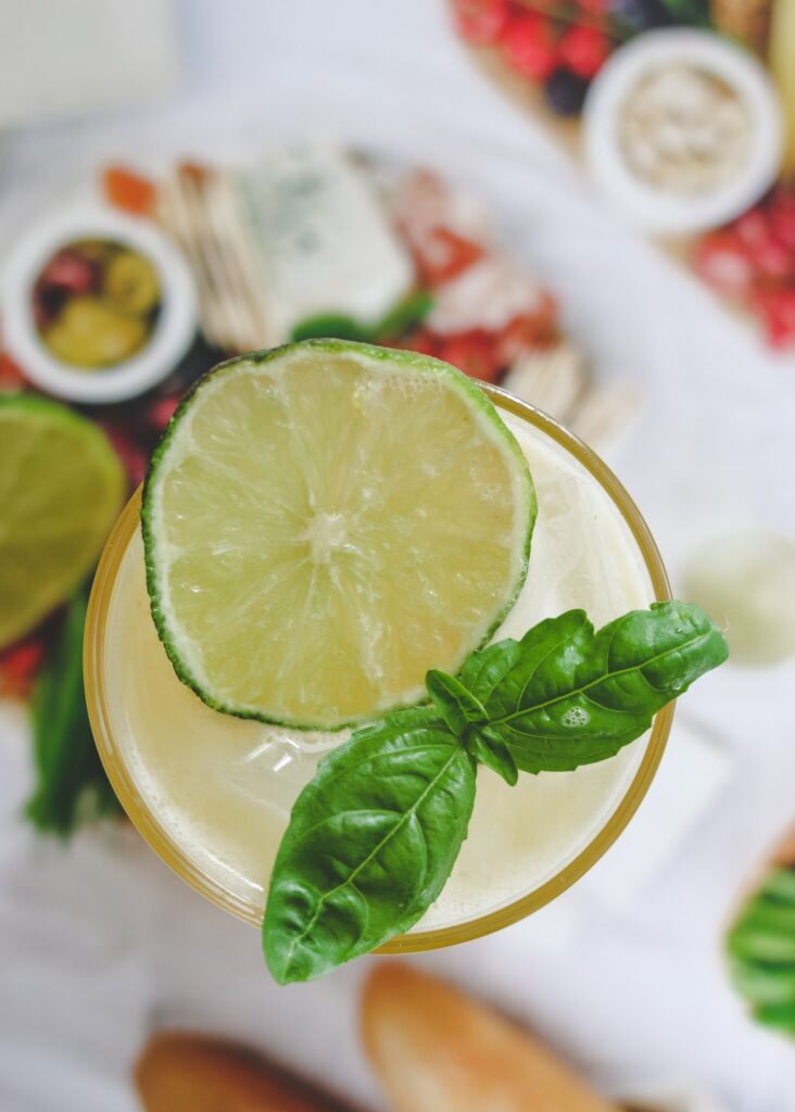 Citrus, Basil & Rum Cocktail MAY EIGHTY FIVE