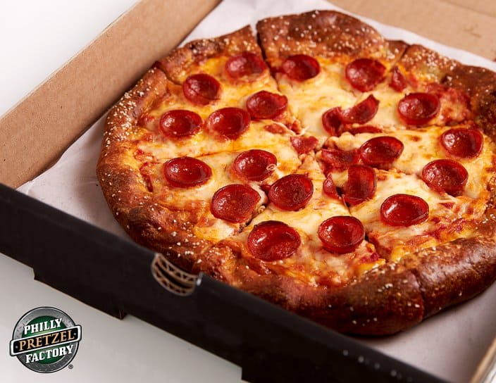 Philly Pretzel Factory selling pretzel pizzas in Mayfair, will soon at