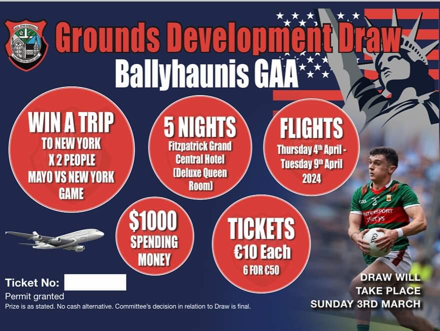 Ballyhaunis GAA Grounds Development Draw Mayo GAA