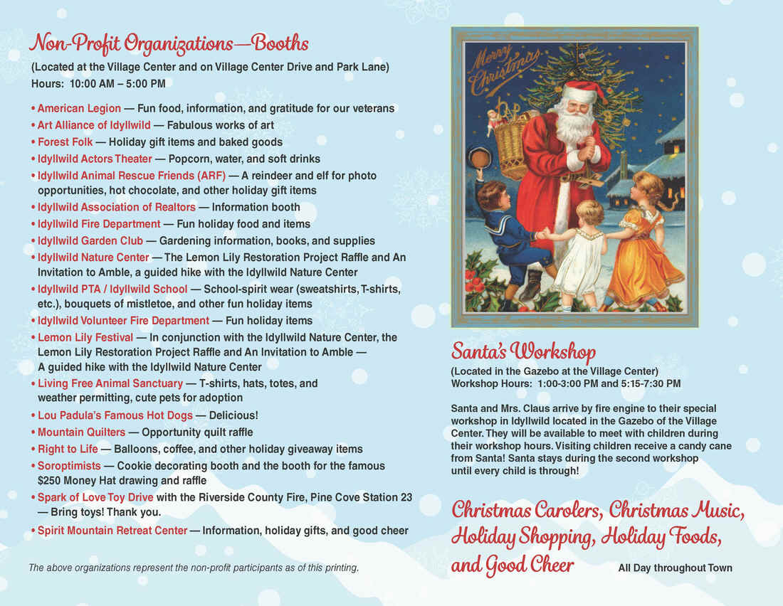 Idyllwild's 55th Annual Christmas Tree Lighting Ceremony November 28
