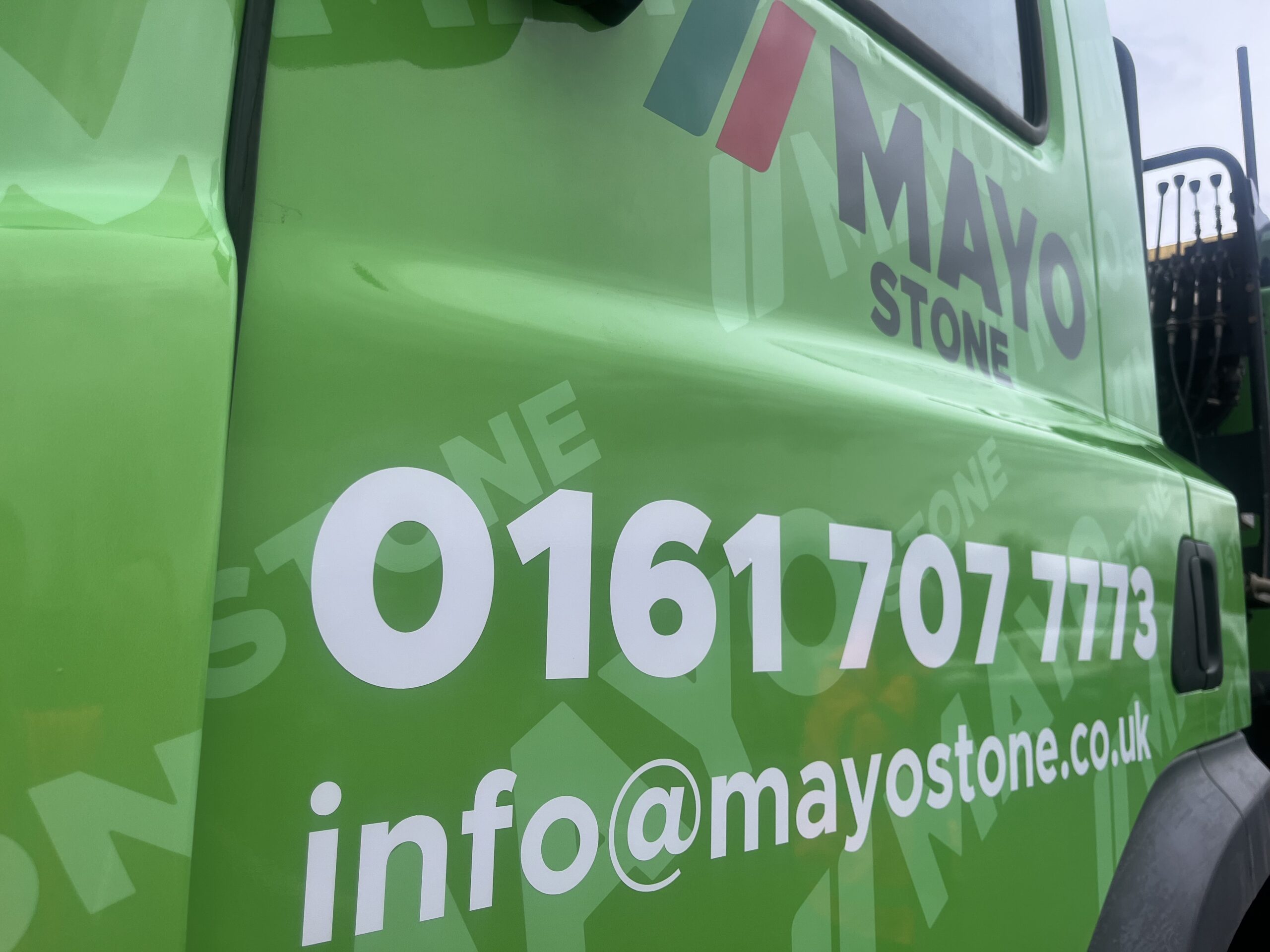 Grab Hire Lorry New Livery Mayo Stone