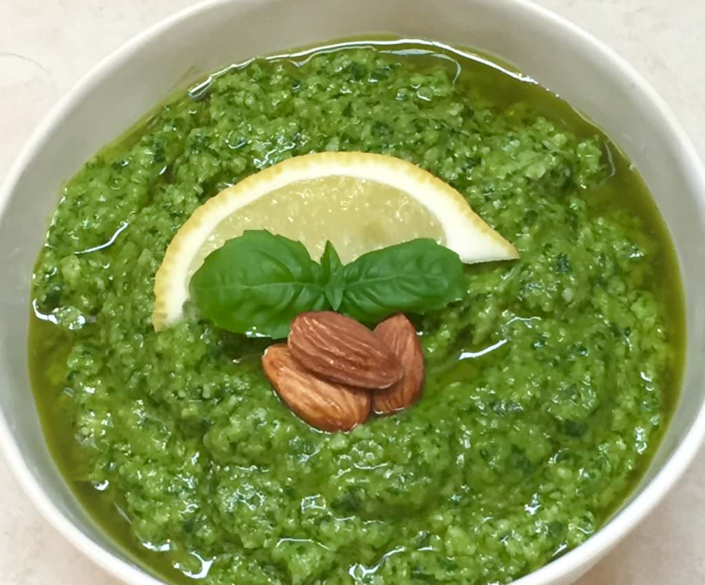 Vegan Zesty Almond Basil Pesto May Simpkin
