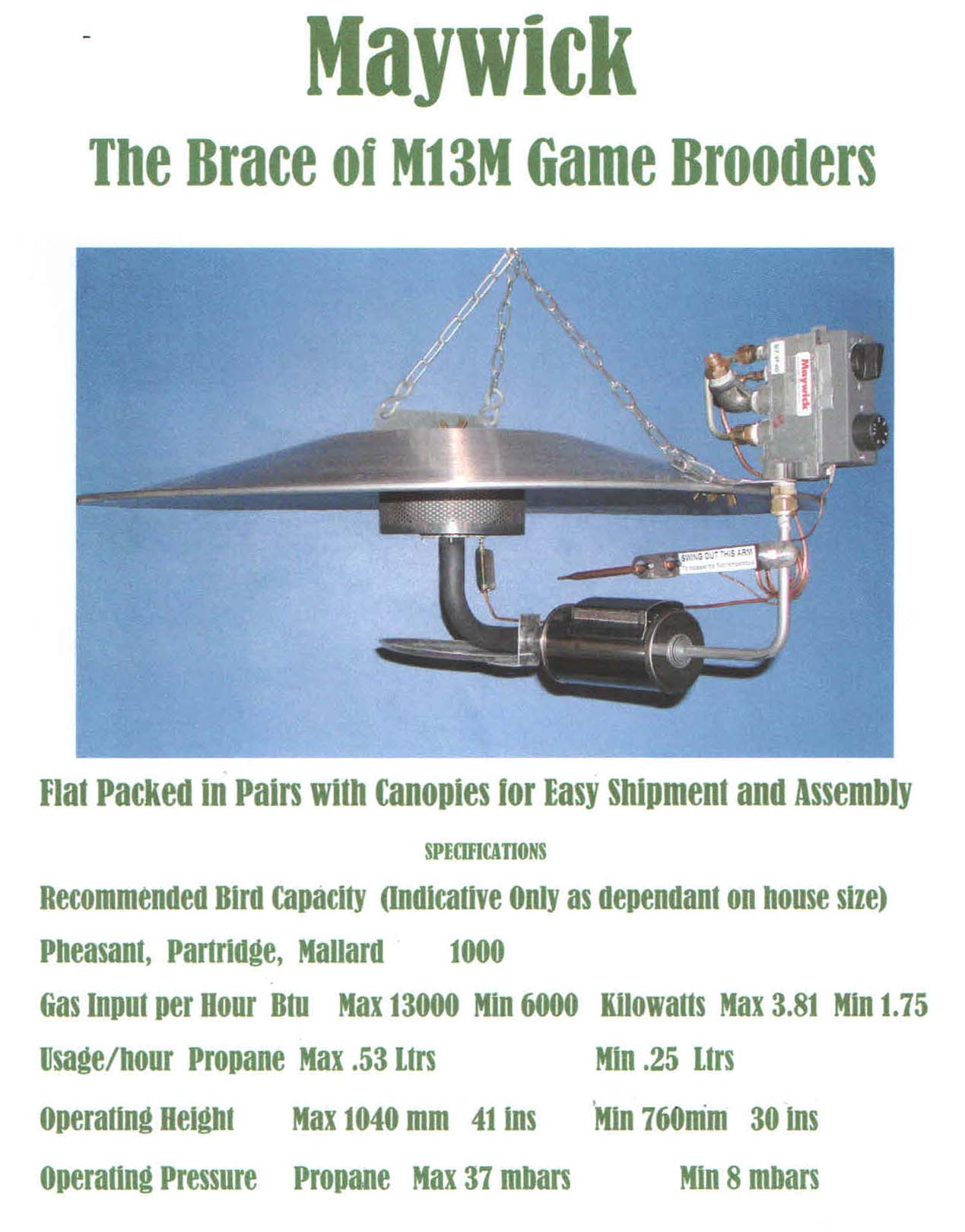 Maywick Ltd Poultry Brooders