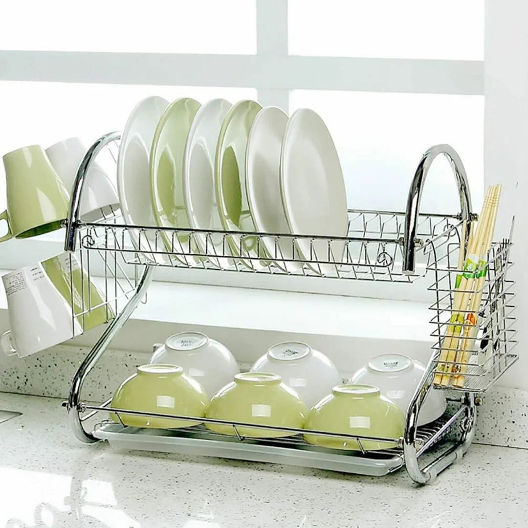 Stainless Steel Dish Rack Organize with Style