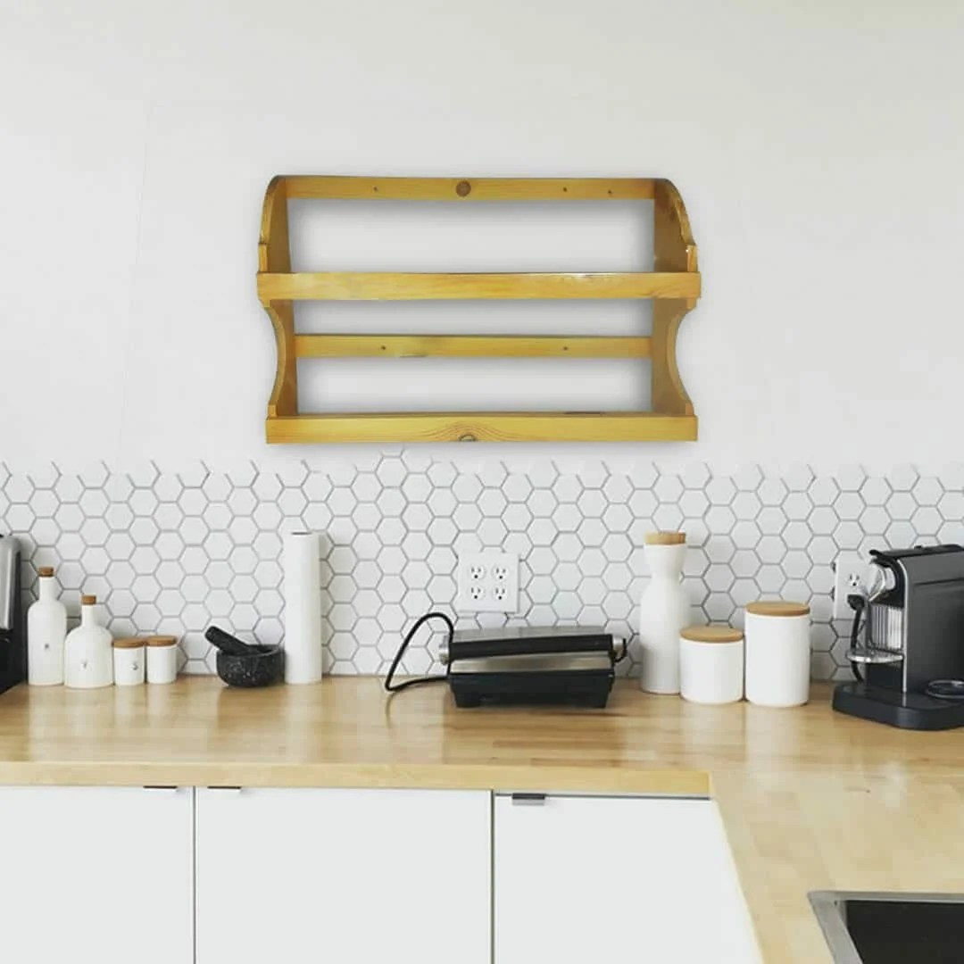 Wood Kitchen Rack Organize Stylishly