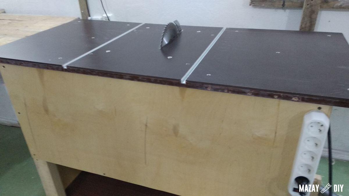 How to make a homemade table saw with simple tools