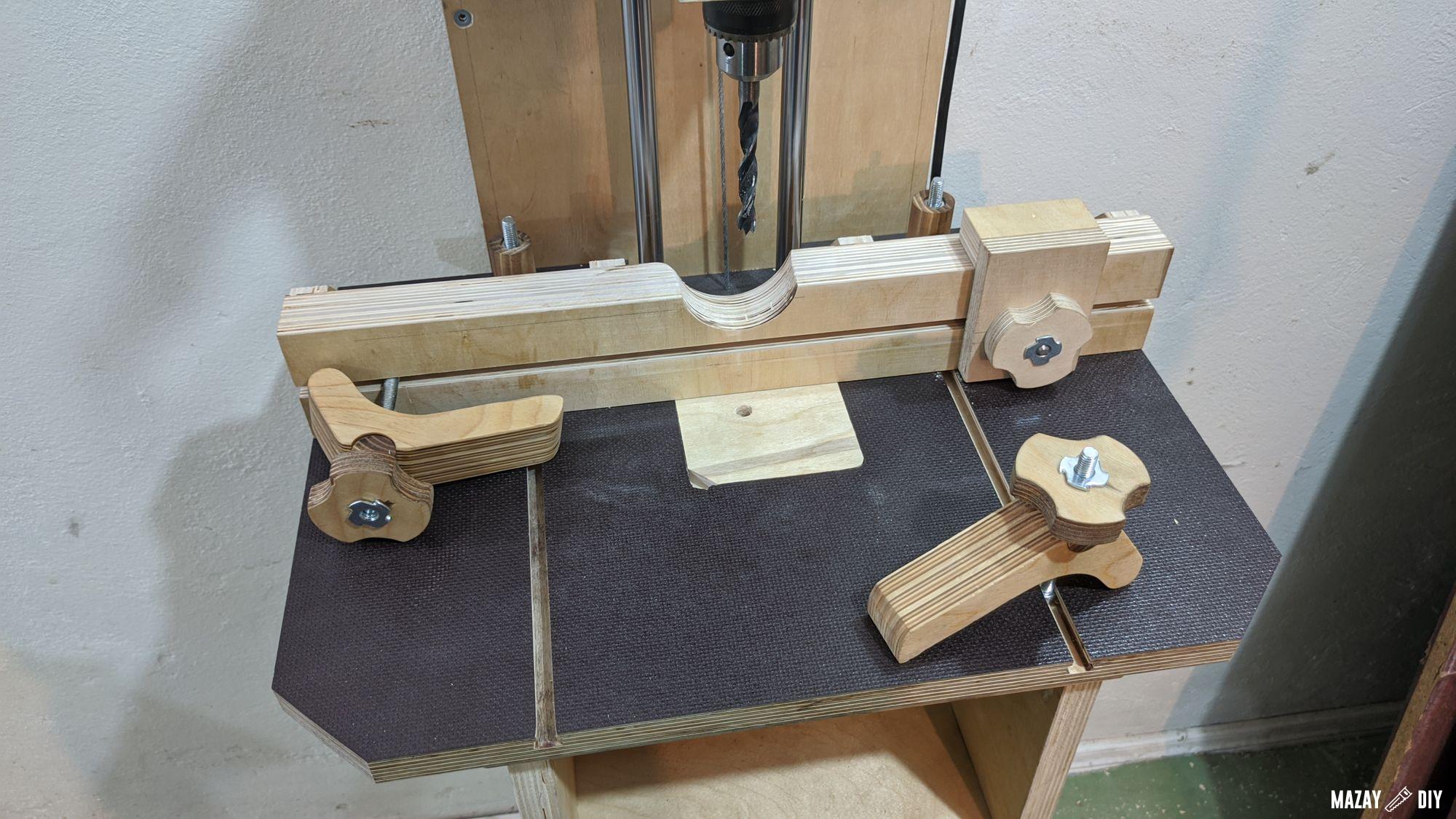 DIY Drill Press Table — Free plans, 3D model and measurements