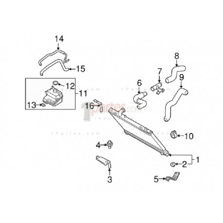 Radiador|Mazda|RX-8|SE3P|R3|N3R115200B|Grupo: Enfriamiento - Sistema