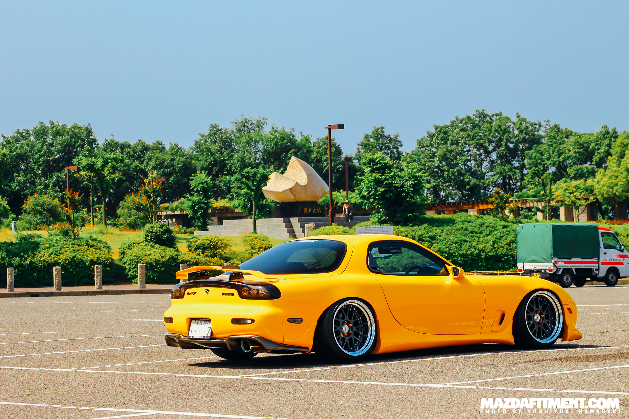 Sunburst Yellow FD3S Hamasaki Mazda Fitment