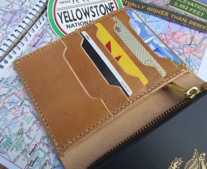 Passport Travel Wallet Template Maze Leather