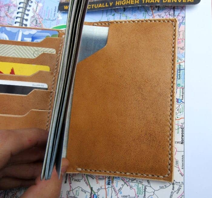 Passport Travel Wallet Template Maze Leather