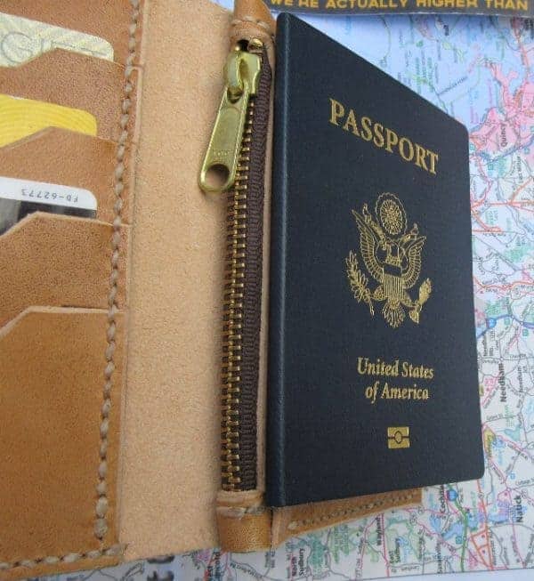 Passport Travel Wallet Template Maze Leather
