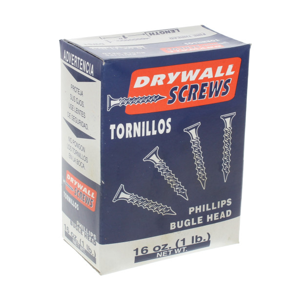 11/4" Drywall Screws, 1 Pound Box, Coarse Thread Mazer Wholesale, Inc.