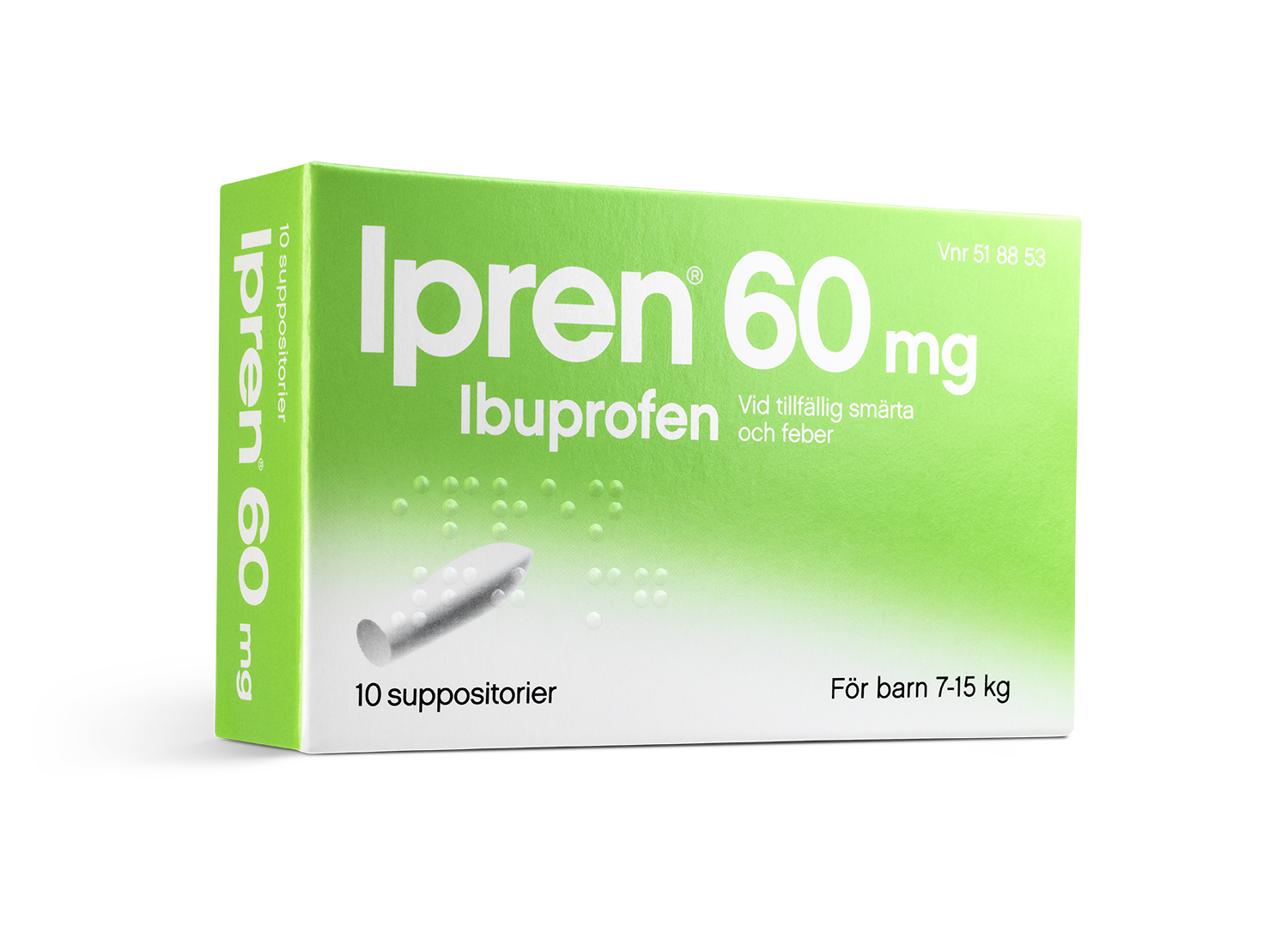 Ipren Supp 60mg McNeil Sweden AB