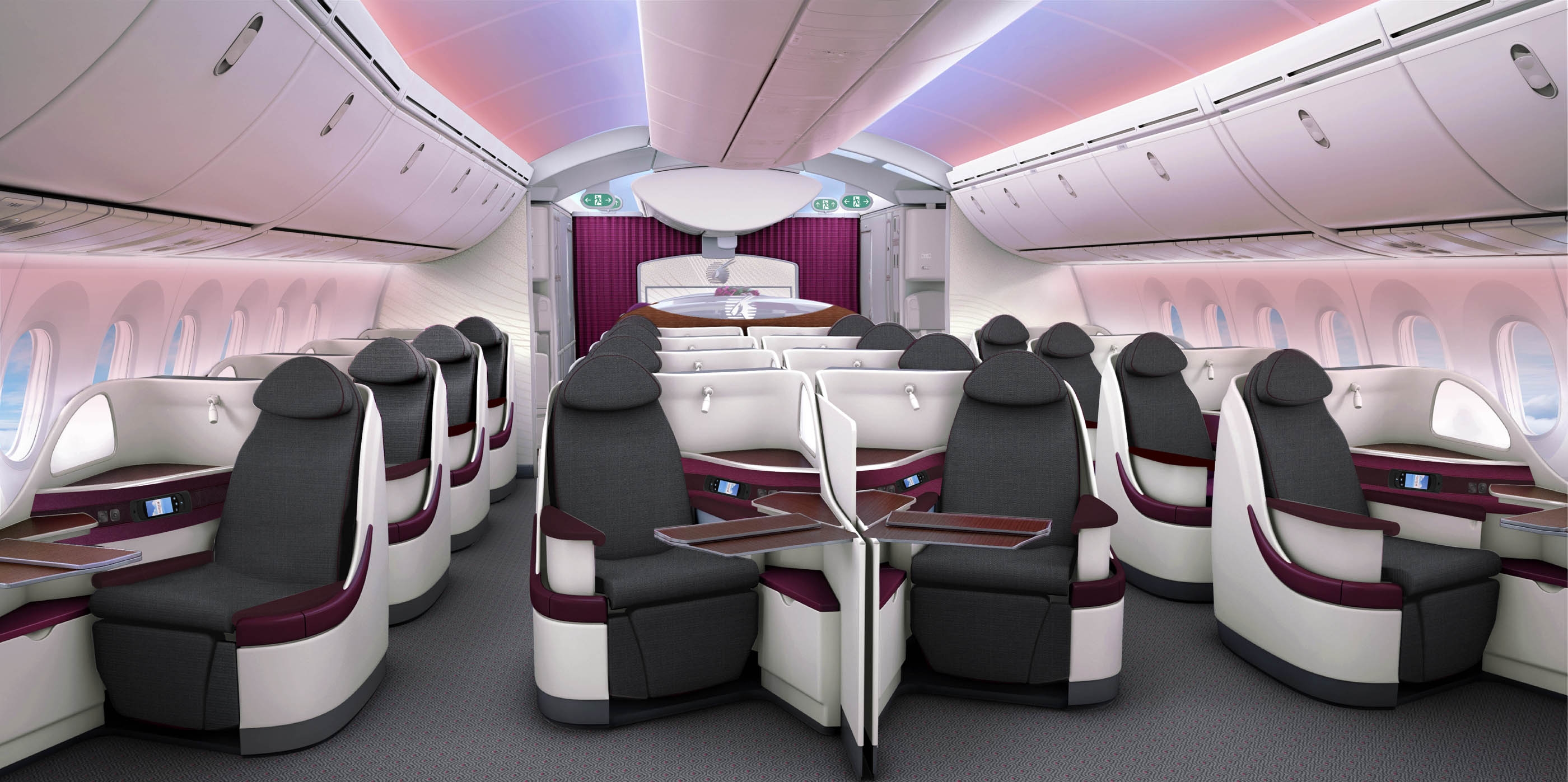 B787 interior Qatar Airways