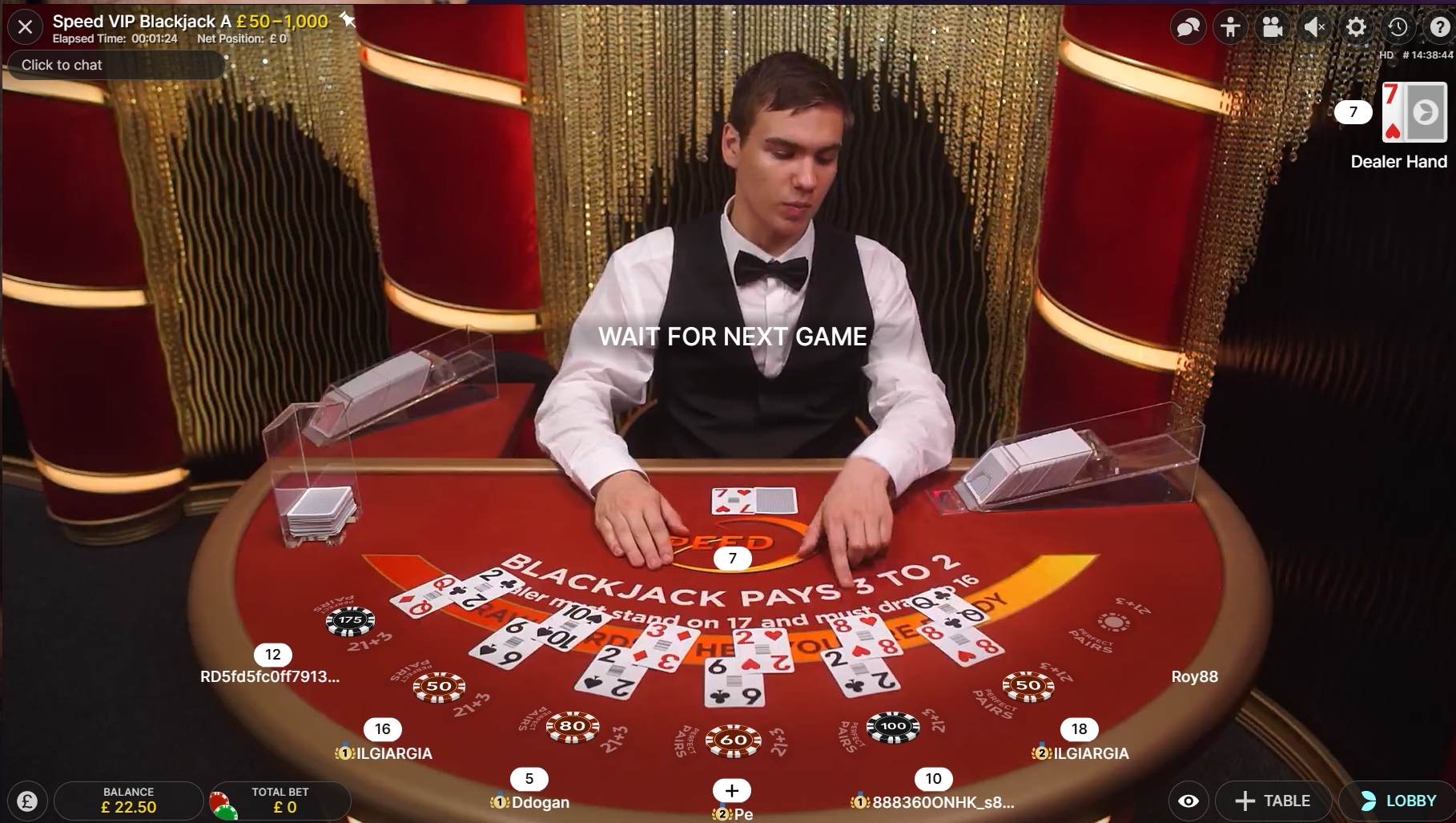 Speed VIP Blackjack SpaceNews