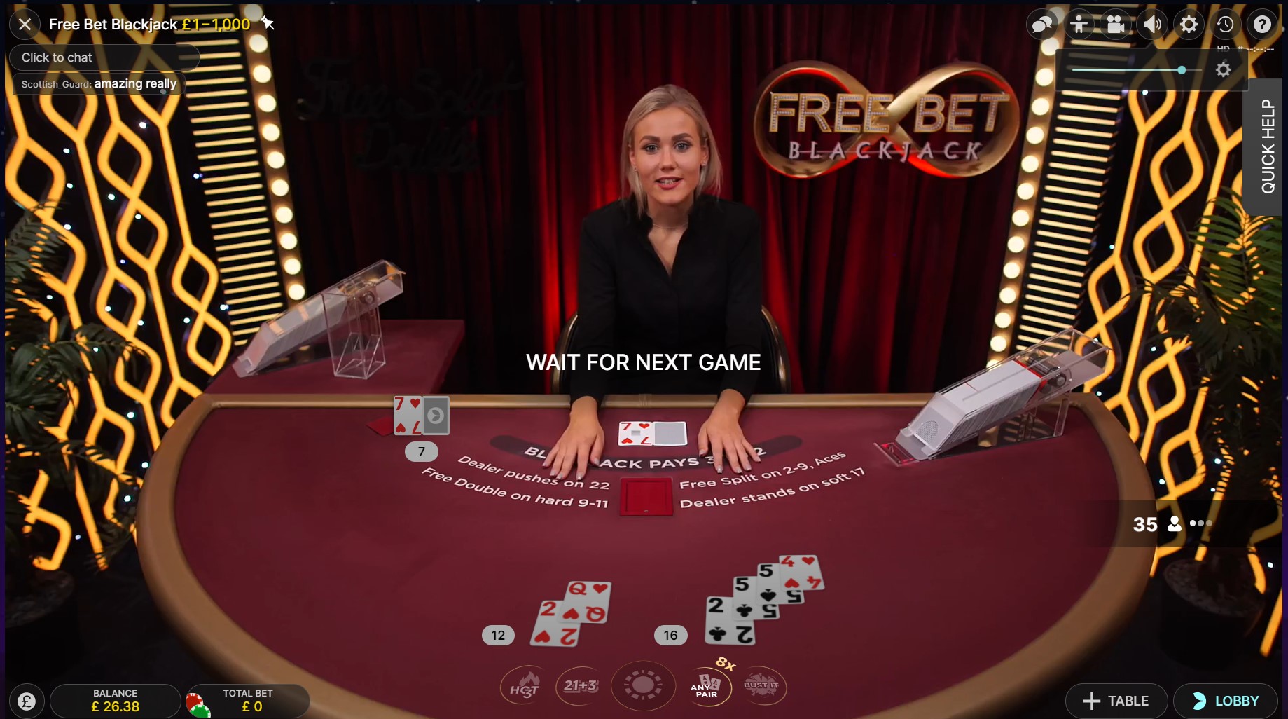 Free bet Blackjack SpaceNews