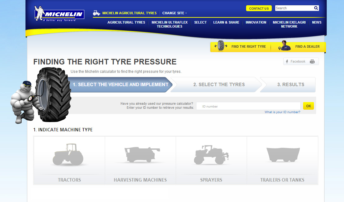 077 Michelin tyre pressure calculator Michelin Agriculture