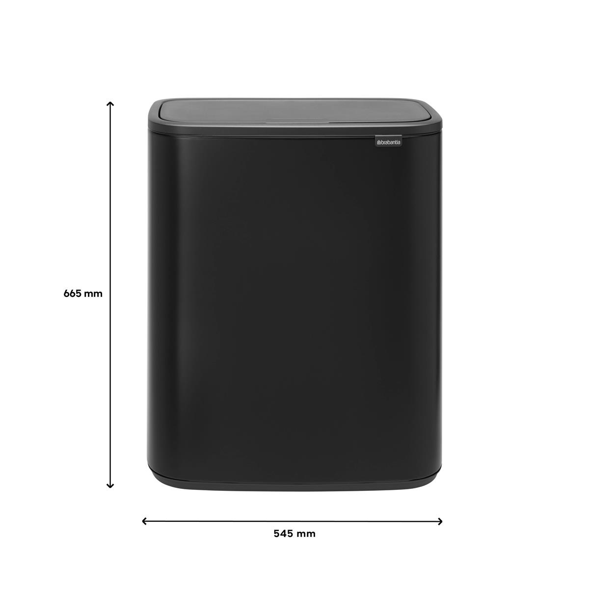 Brabantia Bo Touch Bin Afvalemmer 2 x 30 L Zwart kopen? Shop bij fonQ!