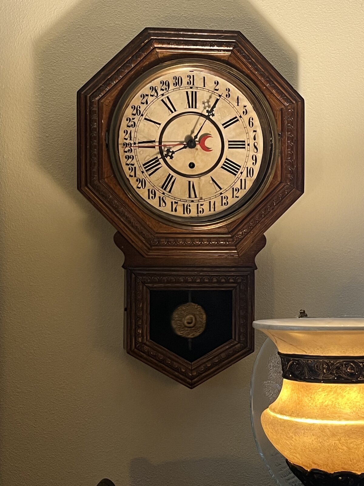 Mom’s clock alive again after an house fire long, long ago—anyone know the maker? NAWCC Forums