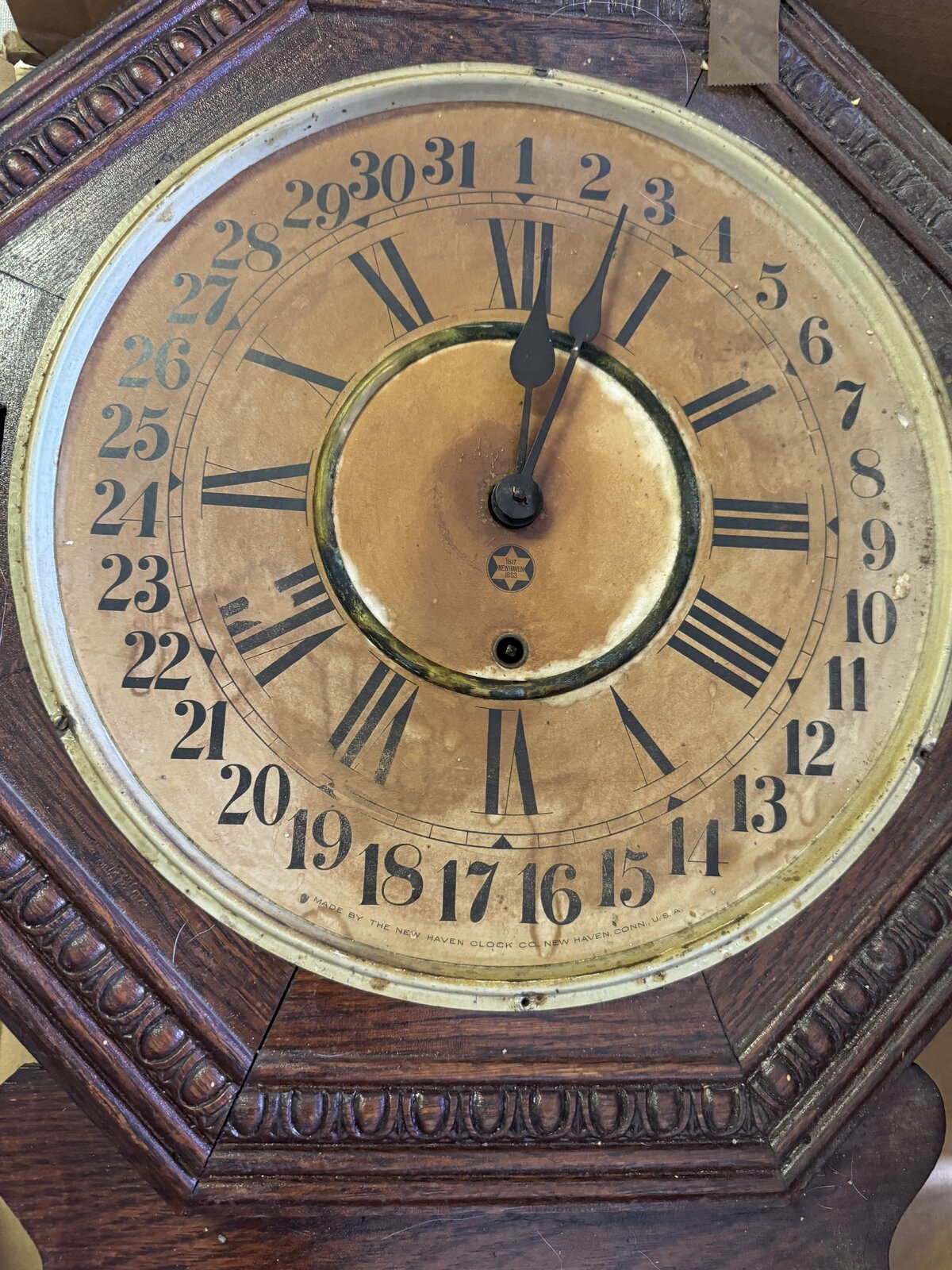 New Haven Standard Time Wall Clock who can provide more info? NAWCC