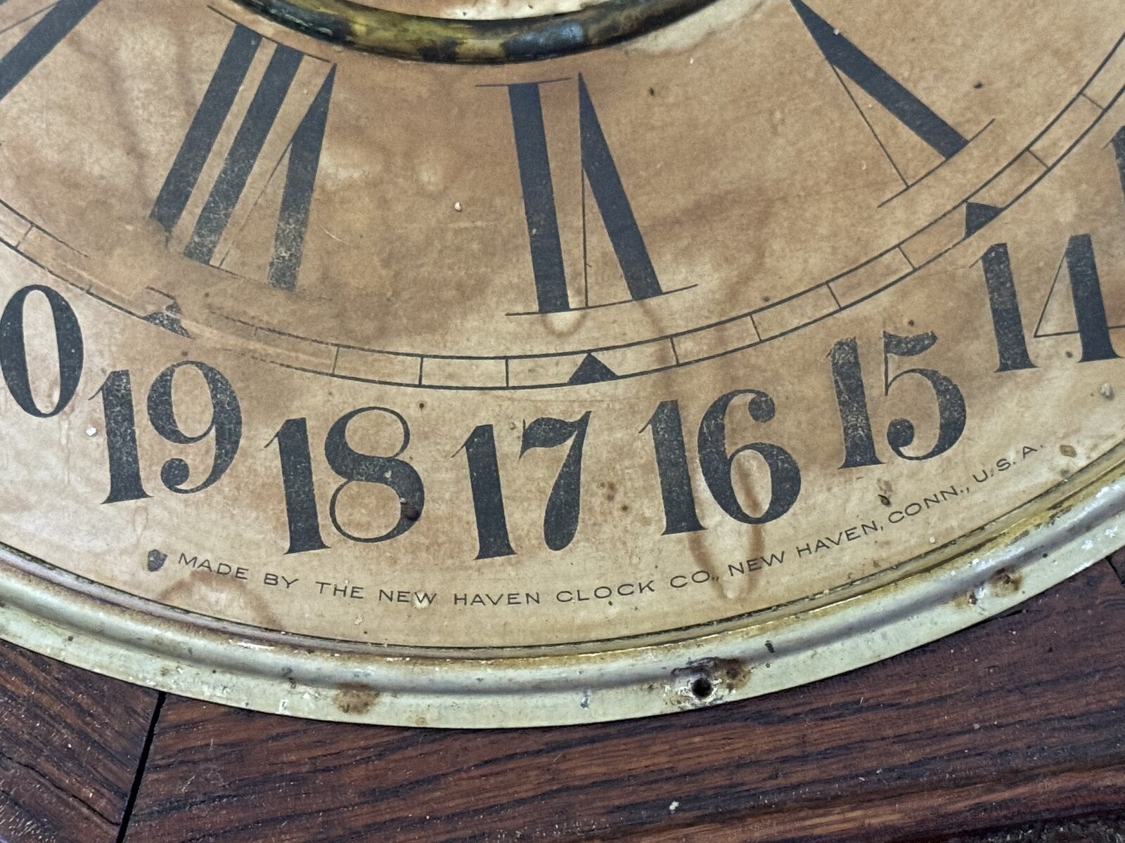 New Haven Standard Time Wall Clock who can provide more info? NAWCC