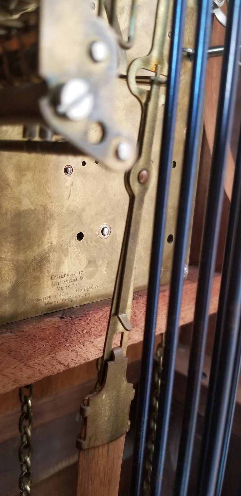 Emperor Grandfather Clock Stops at about 37 minutes NAWCC Forums