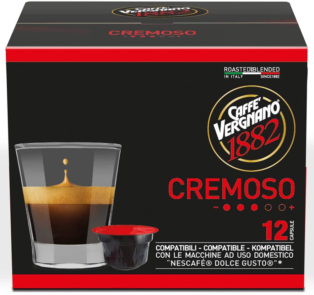 Caffè Vergnano 1882 Cremoso, 12 Capsule Dolce Gusto®*