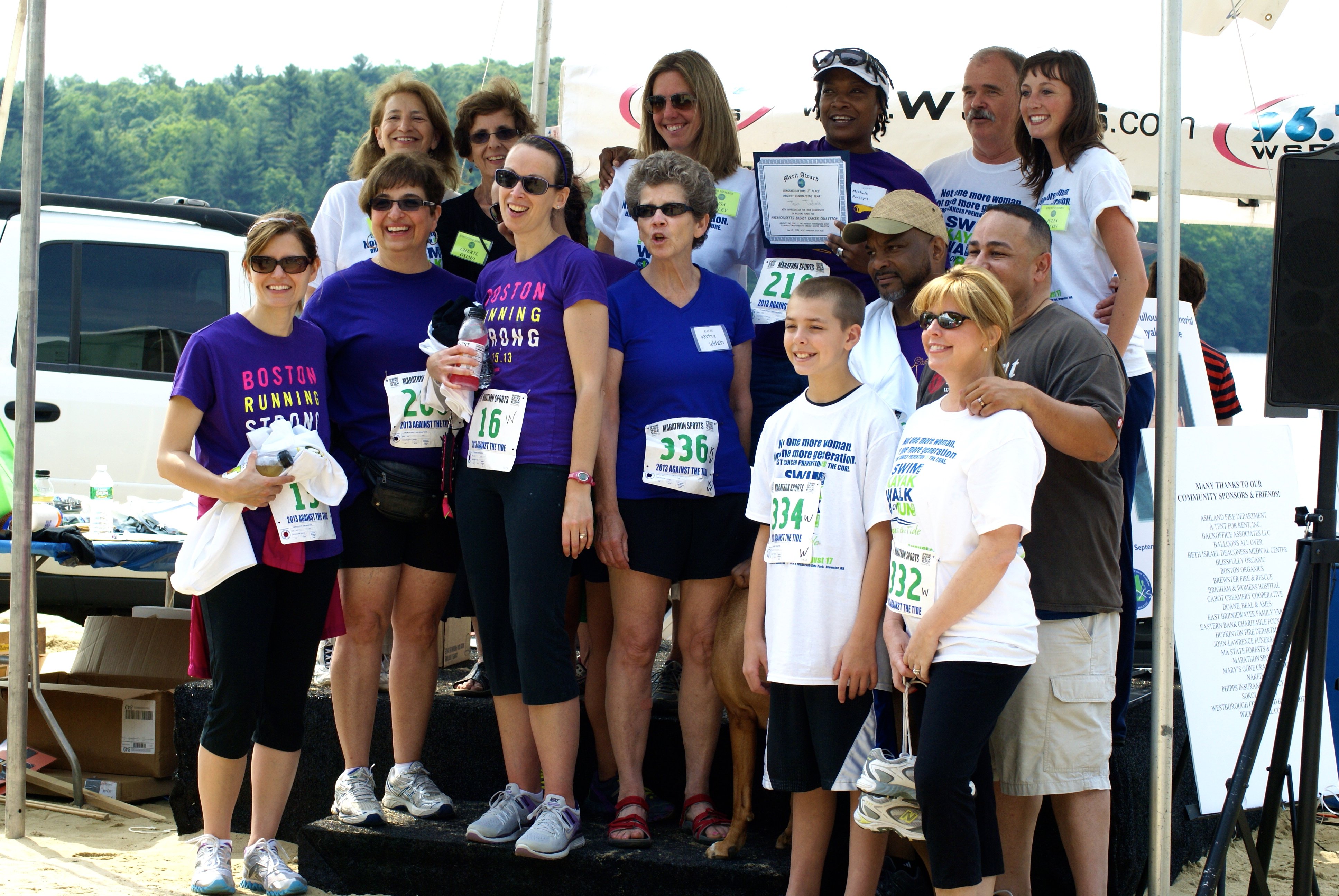 Team Tadlock Top Fundaiser at Hopkinton ATT Massachusetts Breast