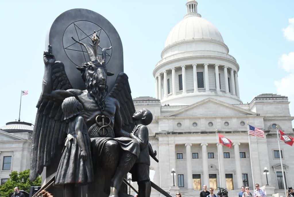 Satanists erect statue outside Ark. Capitol