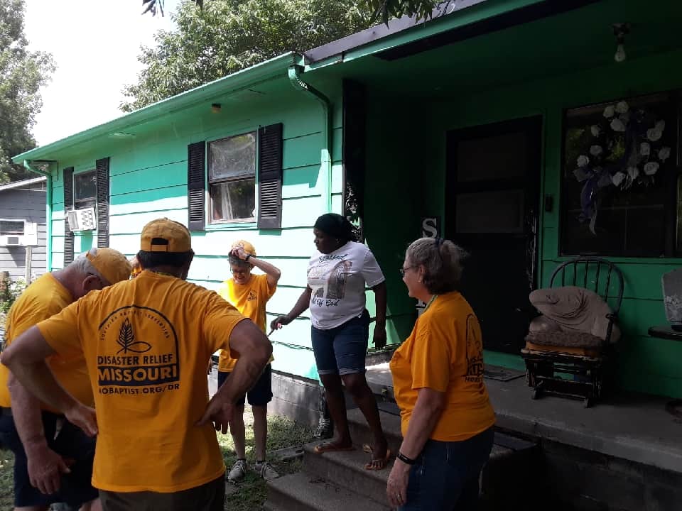 Disaster Relief volunteers ‘rebuild’ homes affected by Hayti tornado